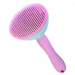 GENERICO - Cepillo Para Perros Y Gatos Para Mascotas Limpieza Rosado