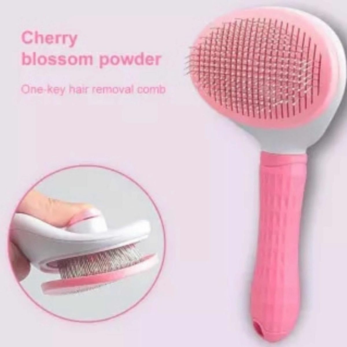 GENERICO - Cepillo Para Perros Y Gatos Para Mascotas Limpieza Rosado