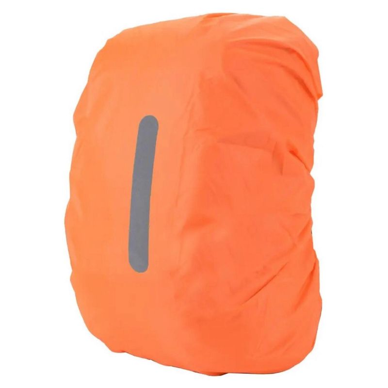 GENERICO - Cubre Mochila Cobertor Impermeable Reflectante Funda 40Lts Naranja