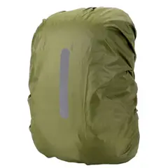 GENERICO - Cubre Mochila Cobertor Impermeable Reflectante Funda 40Lts Verde Musgo