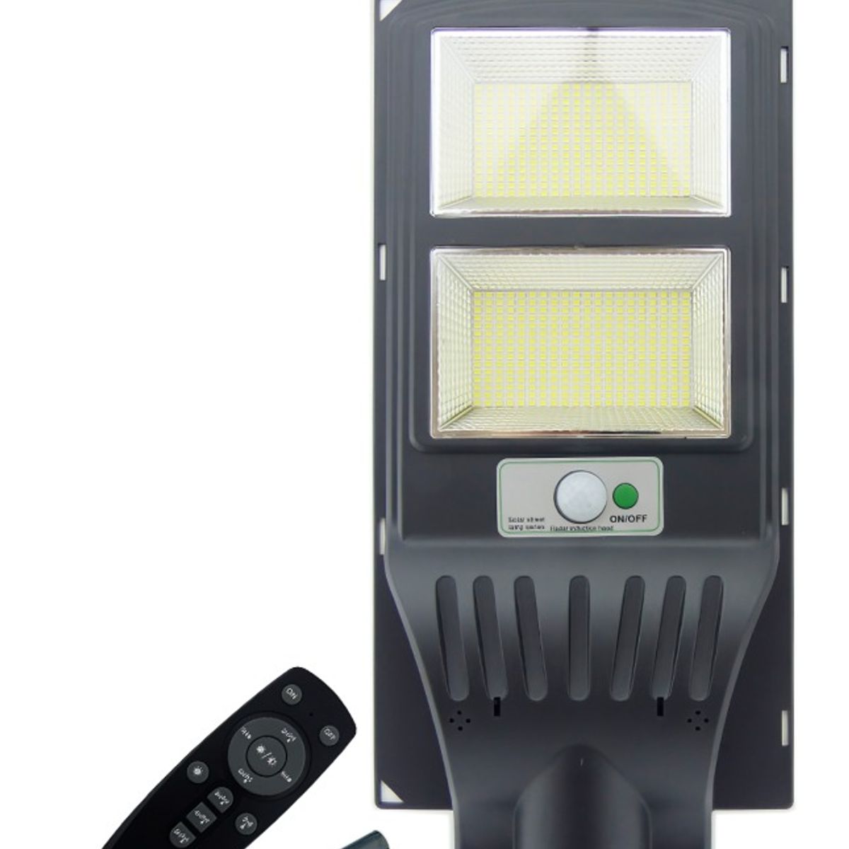 OEM - FOCO PARA POSTE SOLAR 300W CON 2 PLACAS 600 LED PVC CON CONTROL