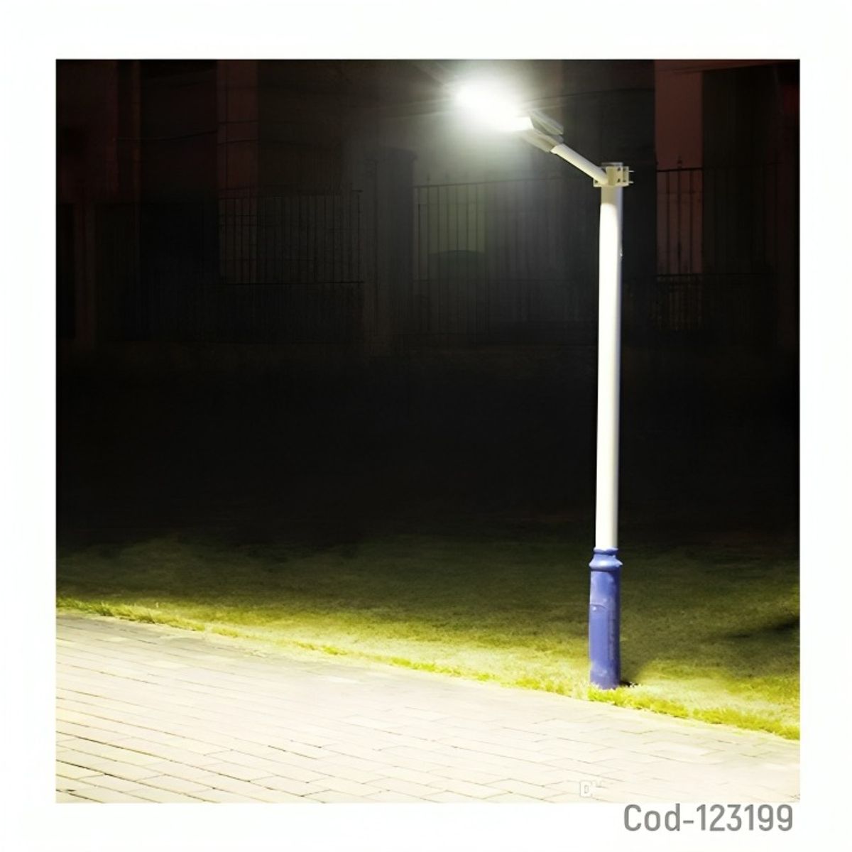 OEM - FOCO PARA POSTE SOLAR 300W CON 2 PLACAS 600 LED PVC CON CONTROL