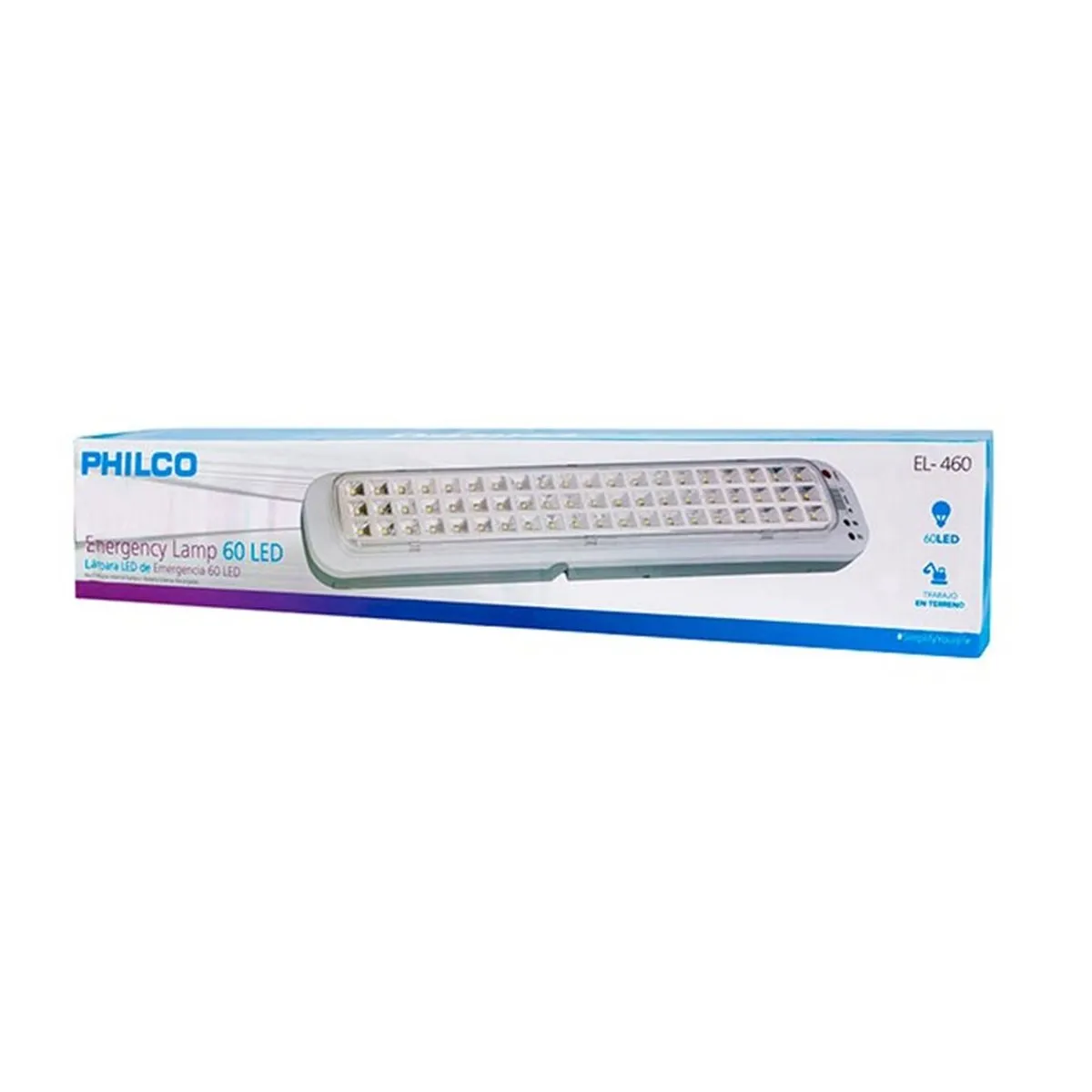 Lampara de emergencia 60 Led Philco Recargable, marca PHILCO - Foto 2