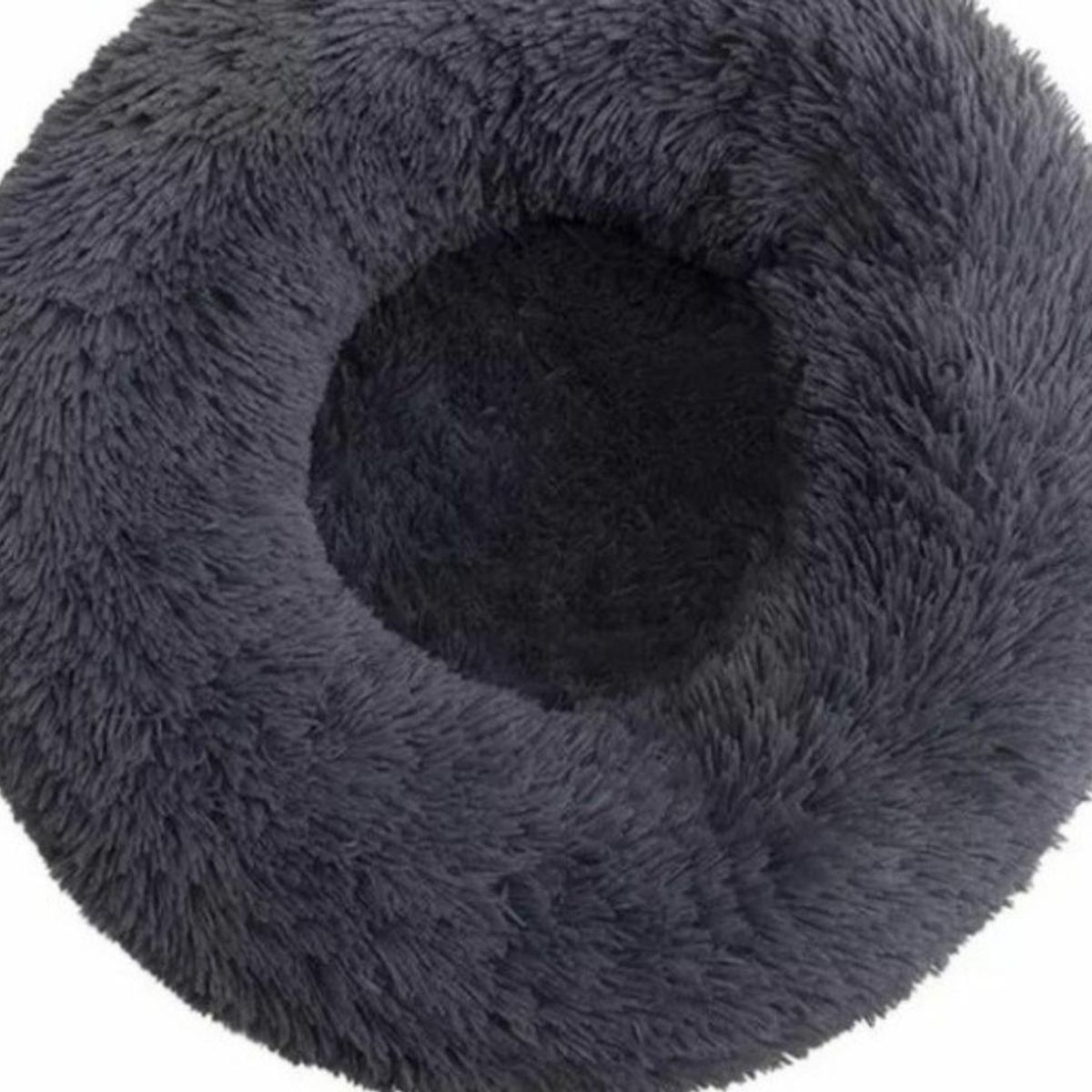 GENERICO - Cama De Felpa 50cm Para Mascotas Para Invierno Gris Oscuro