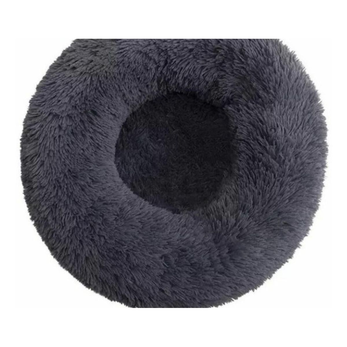 GENERICO - Cama De Felpa 50cm Para Mascotas Para Invierno Gris Oscuro