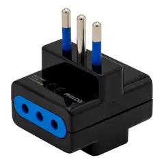 PHILCO - Enchufe Adaptador Triple Negro