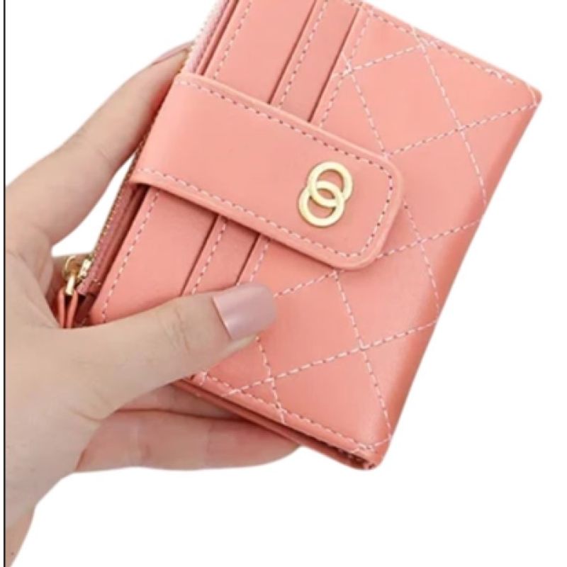 GENERICO - Cartera Corta Multitarjeta Para Mujer Monedero Pequeño