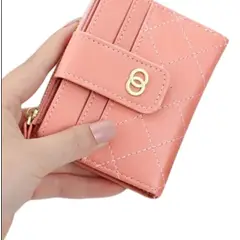 GENERICO - Cartera Corta Multitarjeta Para Mujer Monedero Pequeño