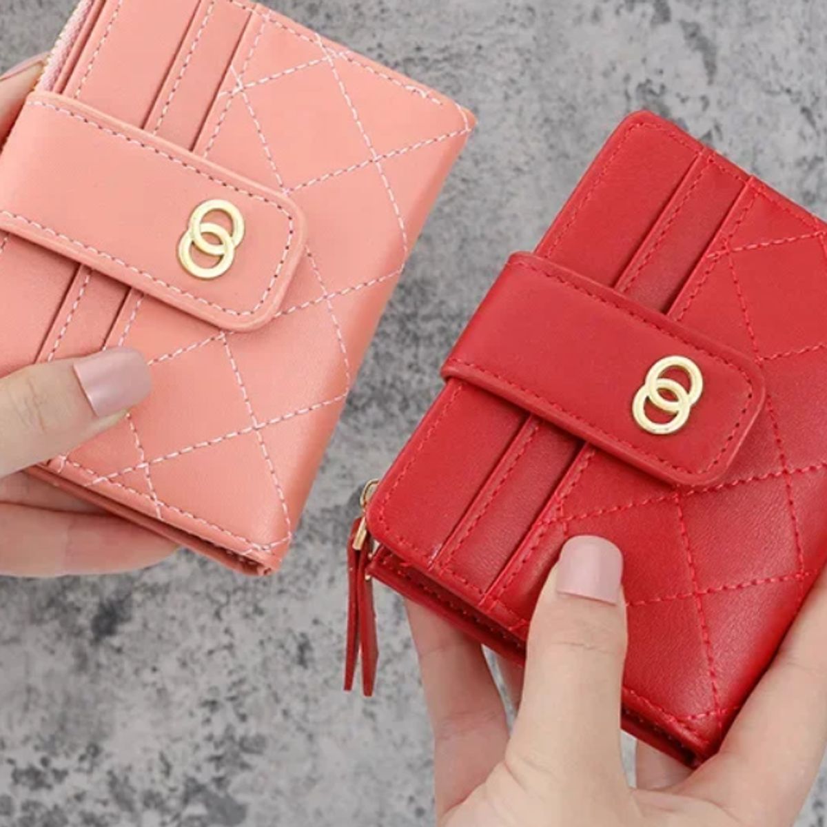 GENERICO - Cartera Multitarjeta Para Mujer Monedero Pequeño