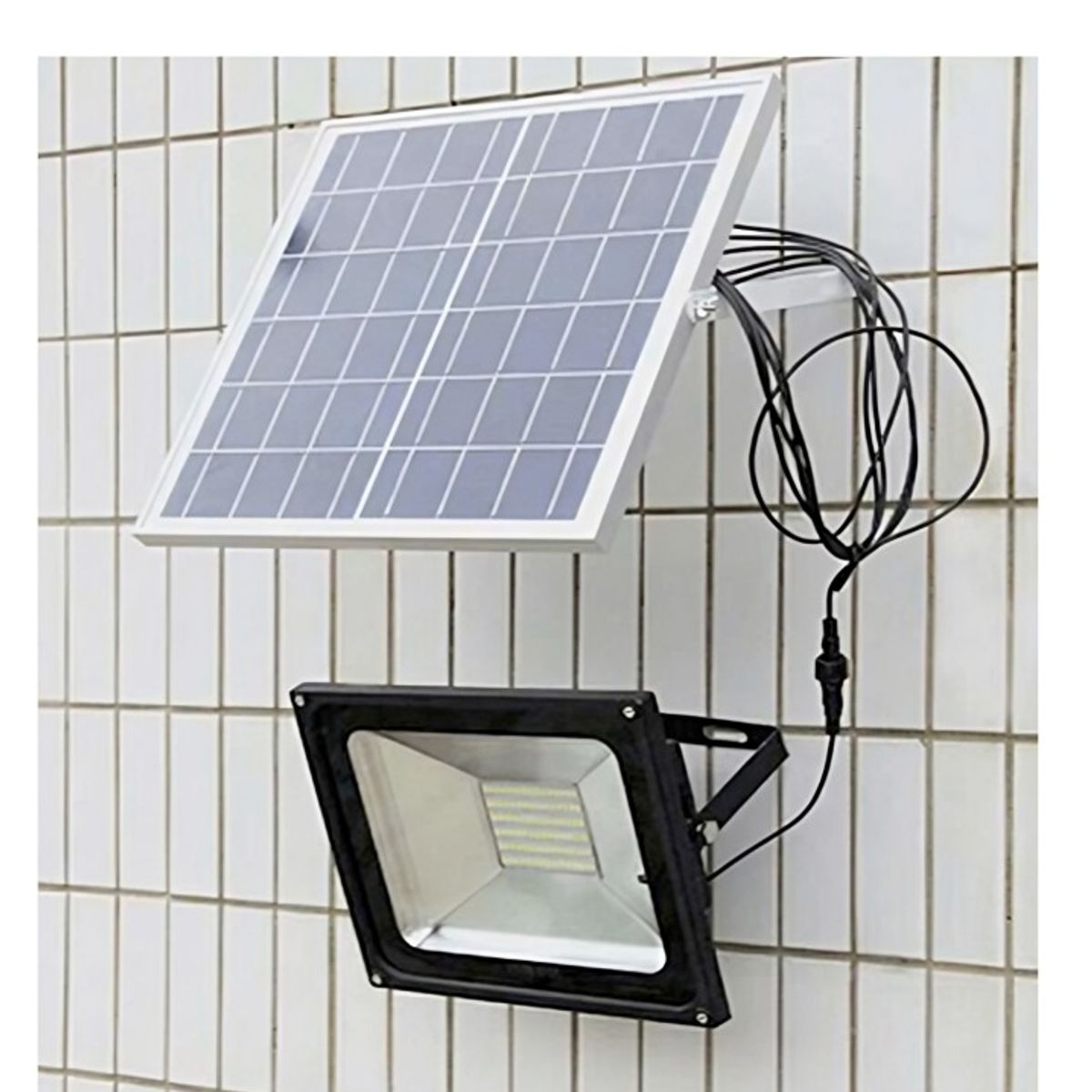 OEM - PROYECTOR SOLAR LED 100W CON PANEL PVC 174 LED LUZ BCA CON CONTROL