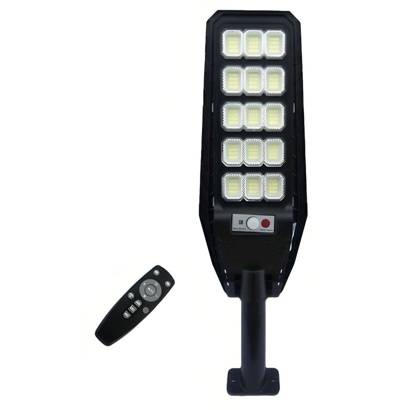 OEM - FOCO CON BRAZO SOLAR 300W 180 LED PVC 15 PLACAS CON CONTROL SENSOR