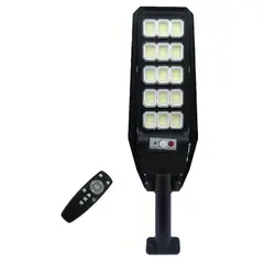 OEM - FOCO CON BRAZO SOLAR 300W 180 LED PVC 15 PLACAS CON CONTROL SENSOR