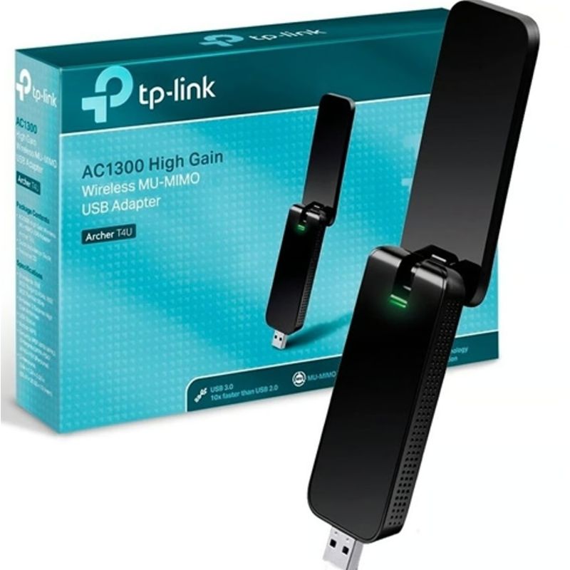 TP LINK - Tarjeta Usb 30 Wifi Dual Band 5g Ac1200 Archer T4u Tp-link