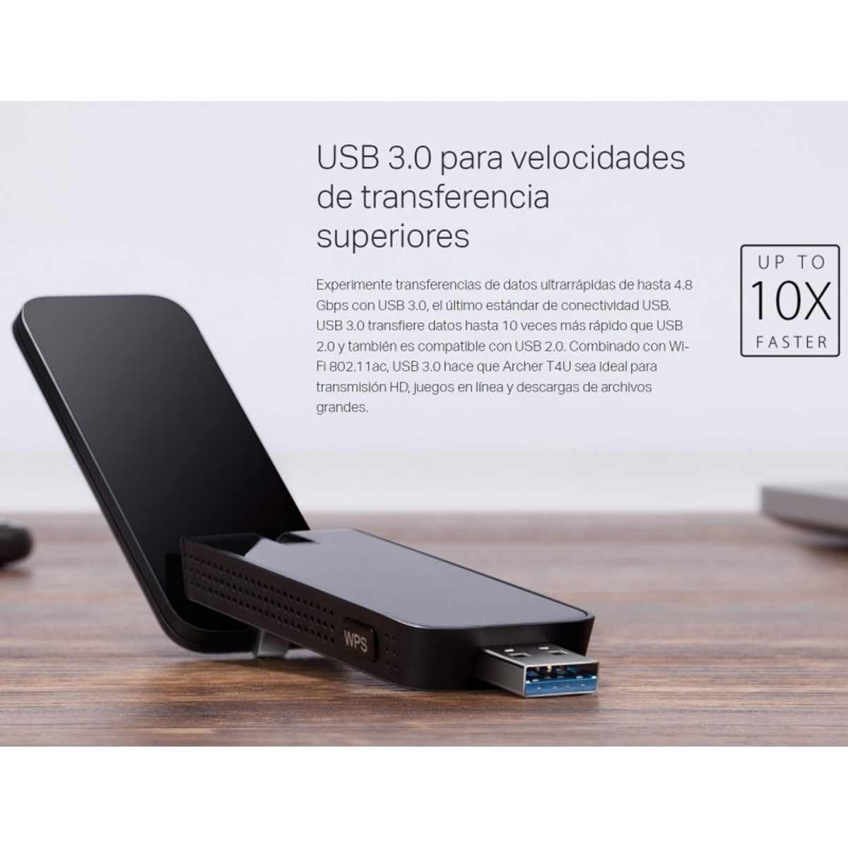 TP LINK - Tarjeta Usb 30 Wifi Dual Band 5g Ac1200 Archer T4u Tp-link