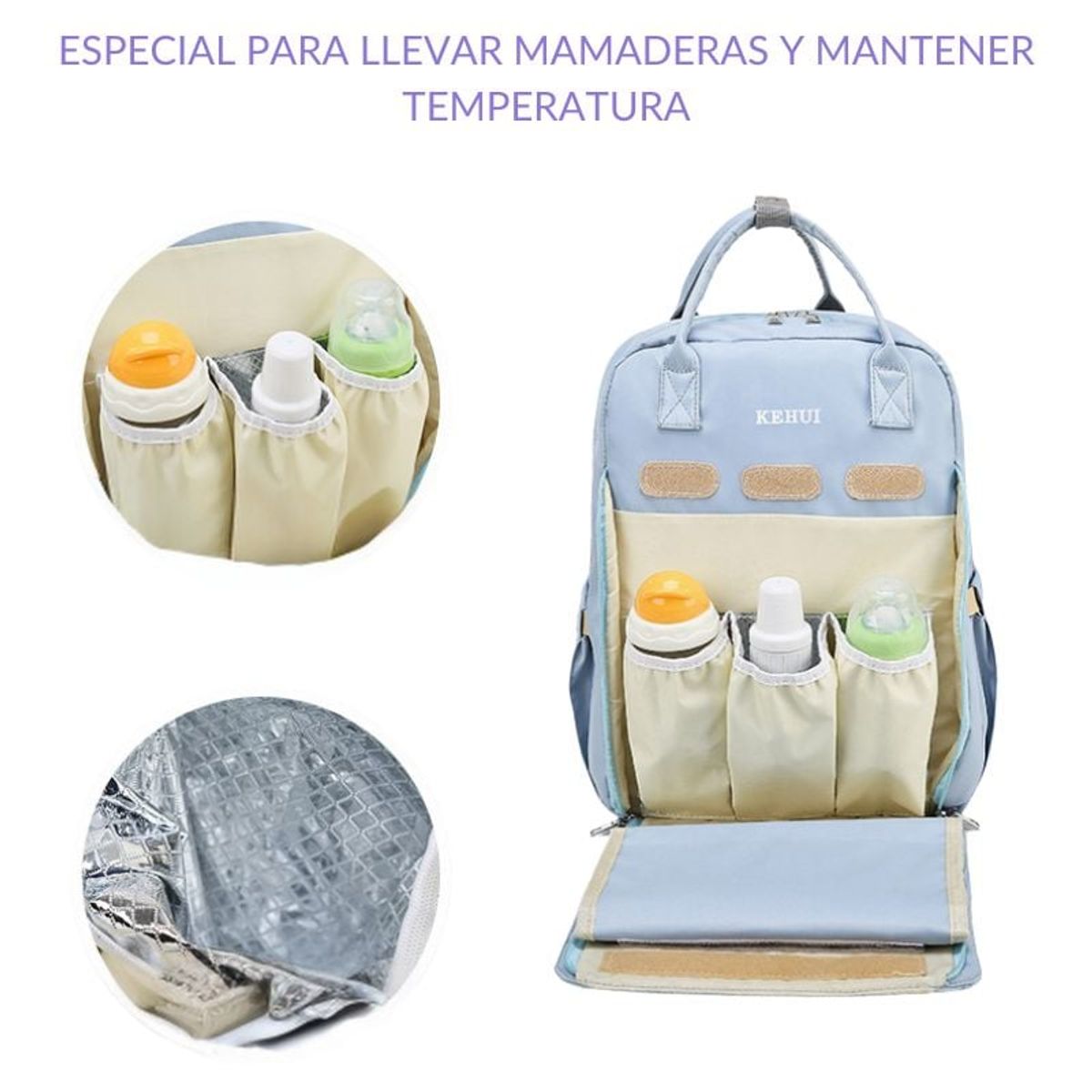 LA PEQUETERIA - Mochila Pañalera bolso maternal