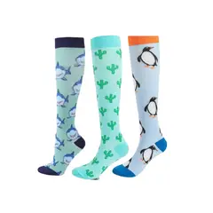 GENERICO - 3 PARES CALCETINES COMPRESIVOS 15-20 Mmhg