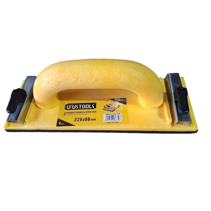 GRUPO UYUSA UYUSTOOLS - Lijadora De Mano 225x8cm Taco Para Lija Manual Uyustools