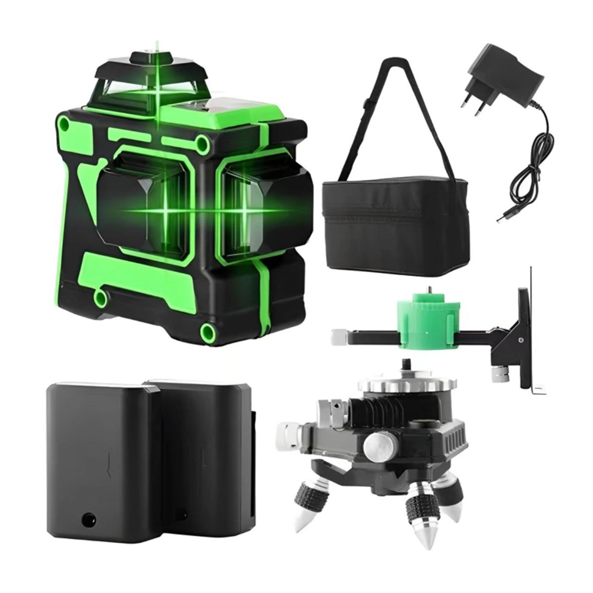 ACTUAL - Nivel Láser 3D de 12 Lineas 2 Baterías 30 mtrs