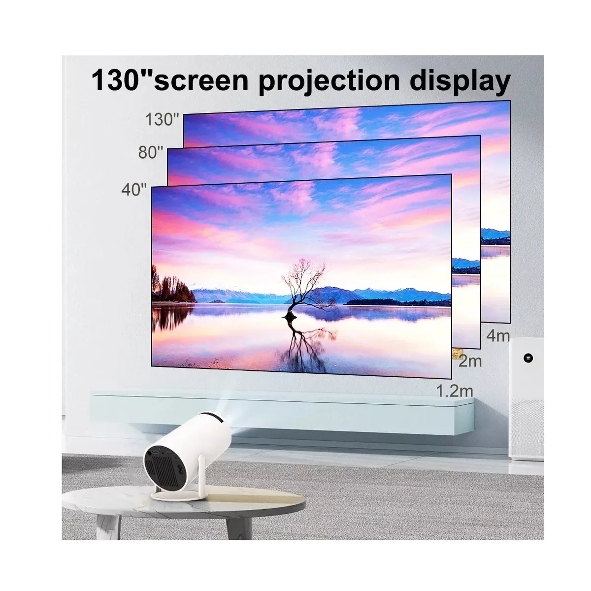 SHOP EHOME BAG - Proyector Portátil Mini Hy300pro Ultra Hd 4kBluetooth USB