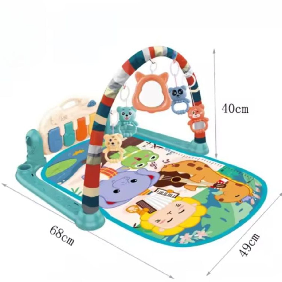 LA PEQUETERIA - GIMNASIO BEBÉ ALFOMBRA DE JUEGOS CON PIANO