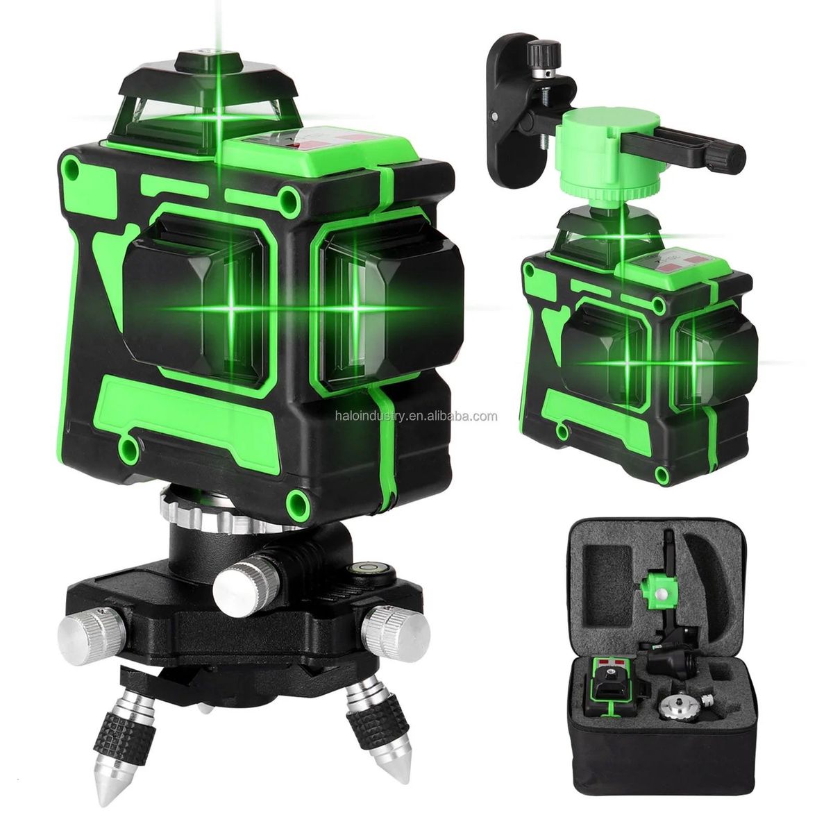 ACTUAL - Nivel Láser 3D de 12 Lineas Horizontal y Vertical 2 Baterías 30 Mtrs