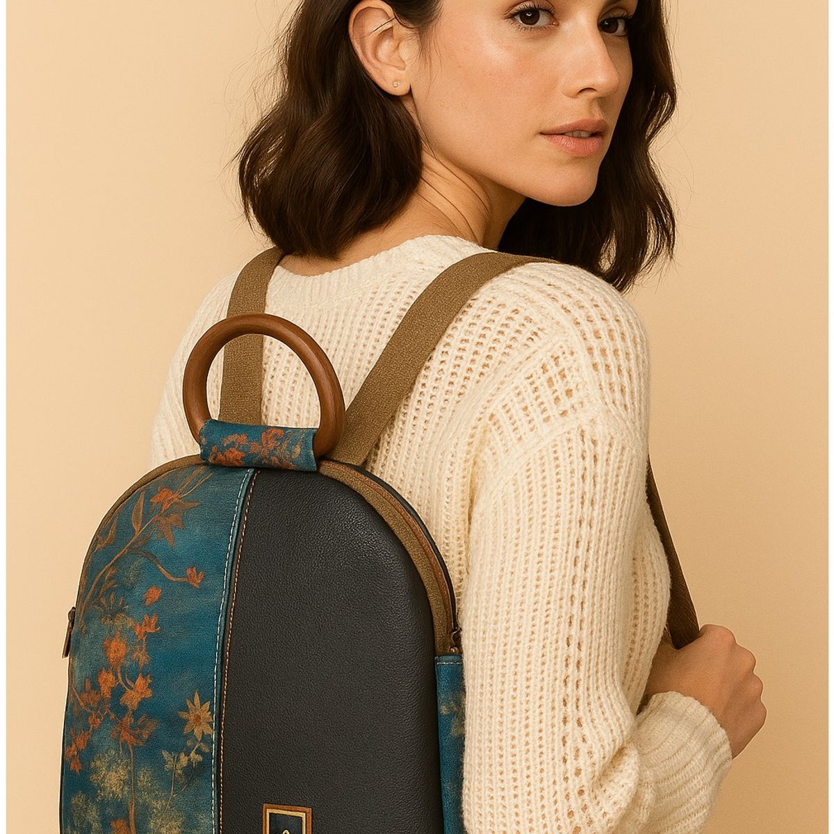 STARTECHOFFICE - Mochila Estampada de Diseñador de Lujo Impermeabilidad para Mujer Gran Capacidad 20L