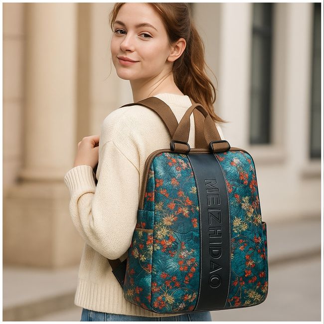 STARTECHOFFICE - Mochila Ideal para Viajes y Oficina Estilo Vintage Europeo y Americano Resistente al agua Poliester