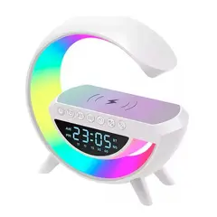 GENERICO - Lampara de mesa inteligente altavoz con bluetooth pantalla digital