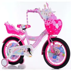 GENERICO - Bicicleta Infantil con Ruedas de Seguridad Aro 16 Niñas