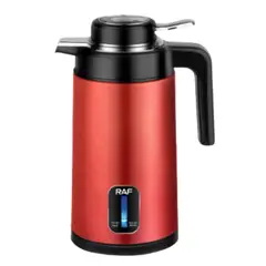 RAF - Termo Hervidor Eléctrico Acero Inoxidable 2 Litros Rojo