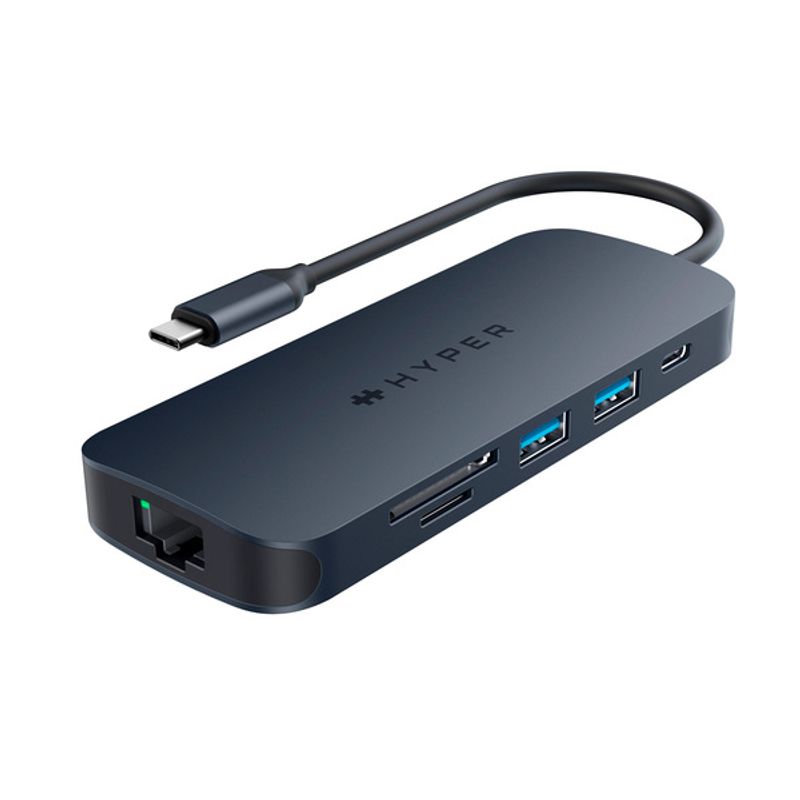 HYPERX - Hub USB-C 8 en 1 Hyperdrive Next 8 Hyper Negro - Negro
