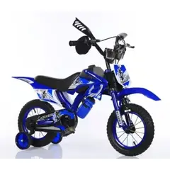 GENERICO - Bicicleta Aro 20 /Bicimoto Infantil Con Sonido de Moto Azul