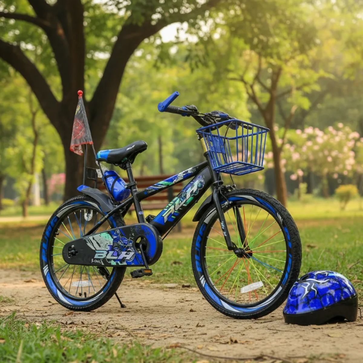 GENERICO - Bicicleta Aro 20 /Biciclera Infantil Con Casco