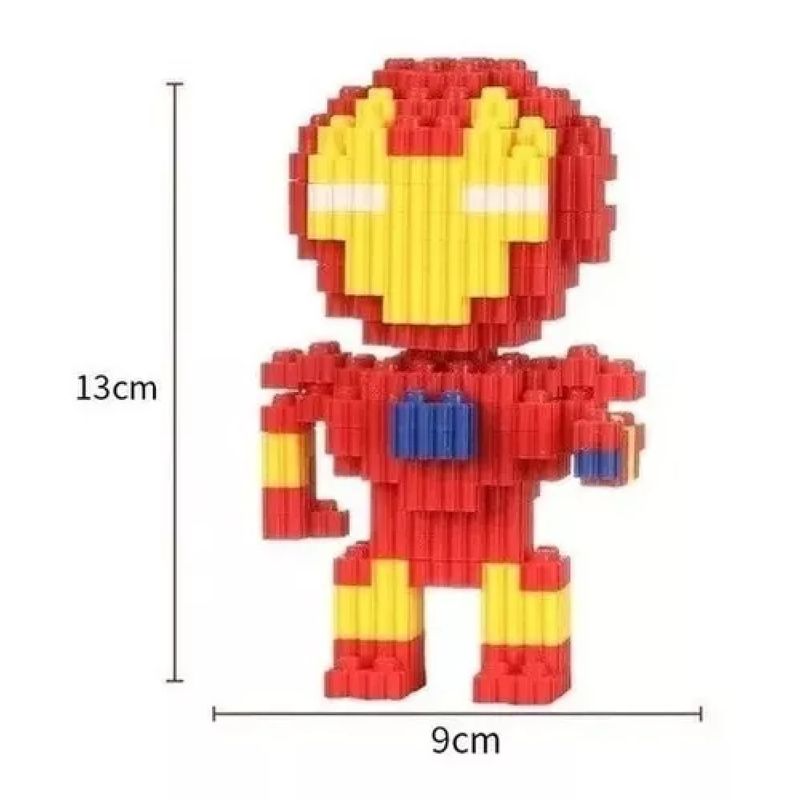 TEEMY - Mini Bloques Marvel Ironman Figura 3d Armable