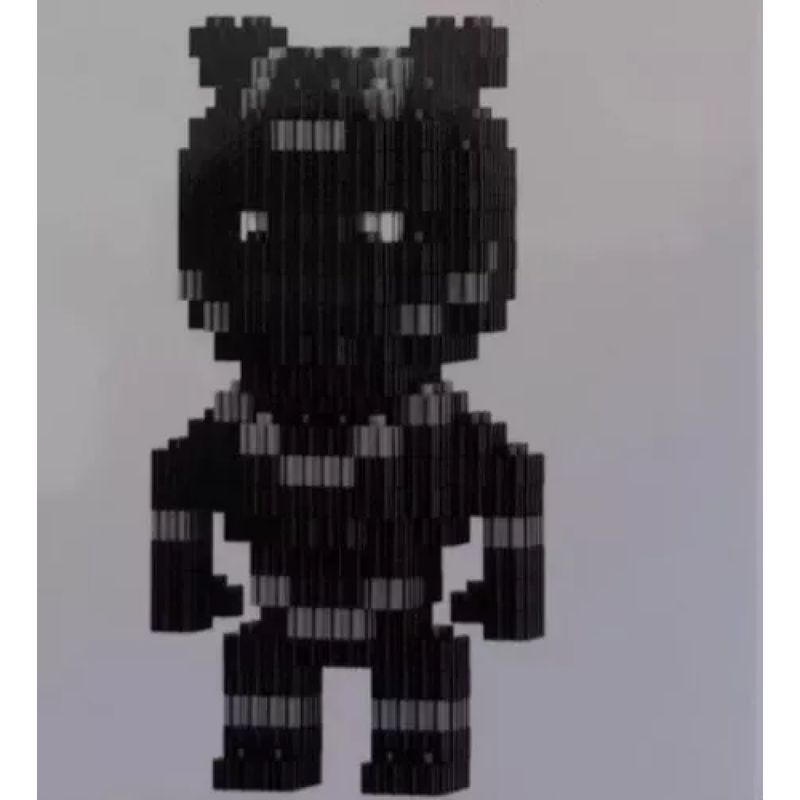 TEEMY - Mini Bloques Marvel Pantera Negra Figura 3d Armable