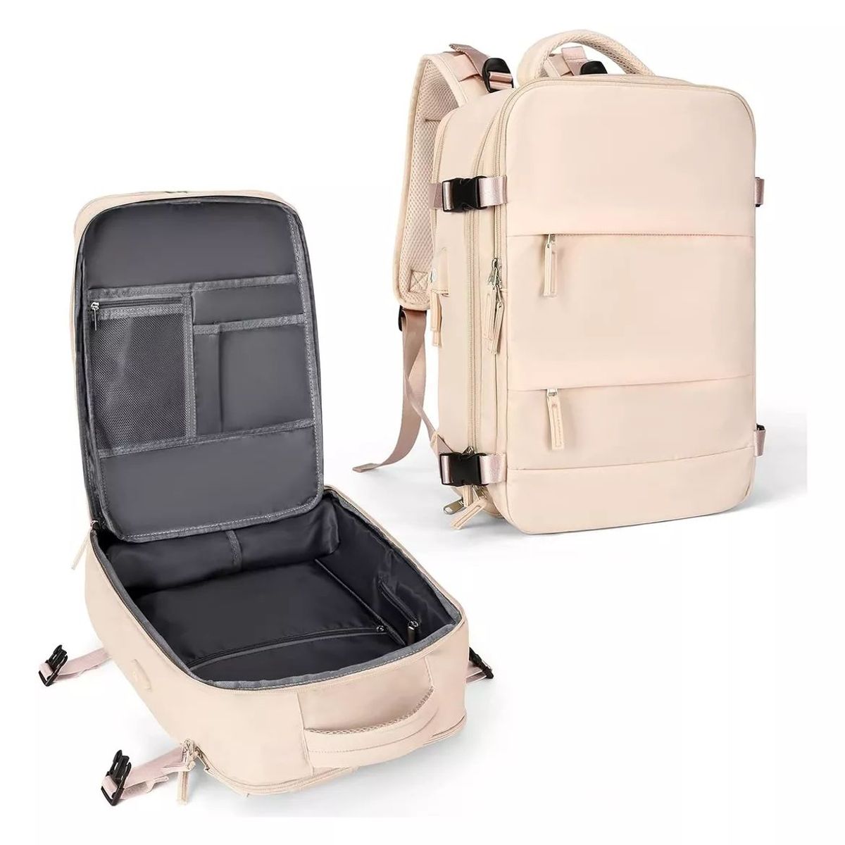 KUANGYE - Mochila De Viaje Avión Multifuncional Gran Capacidad 30 Lts