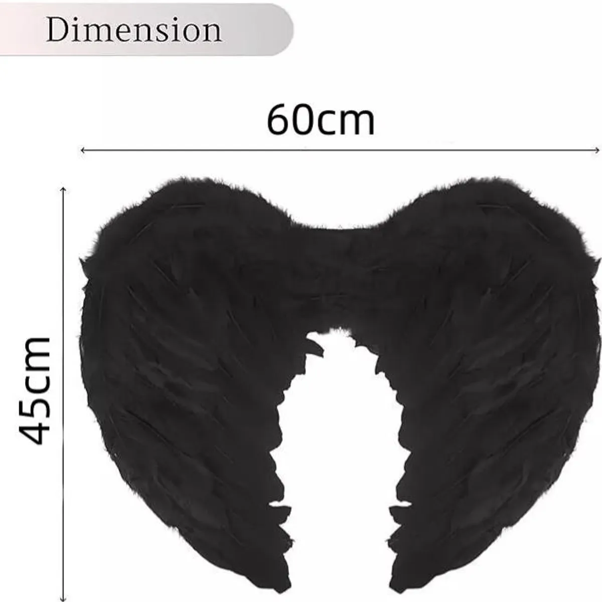 KUANGYE - Set Alas Grandes De Pluma + Tutu Disfraz Mujer Adulto