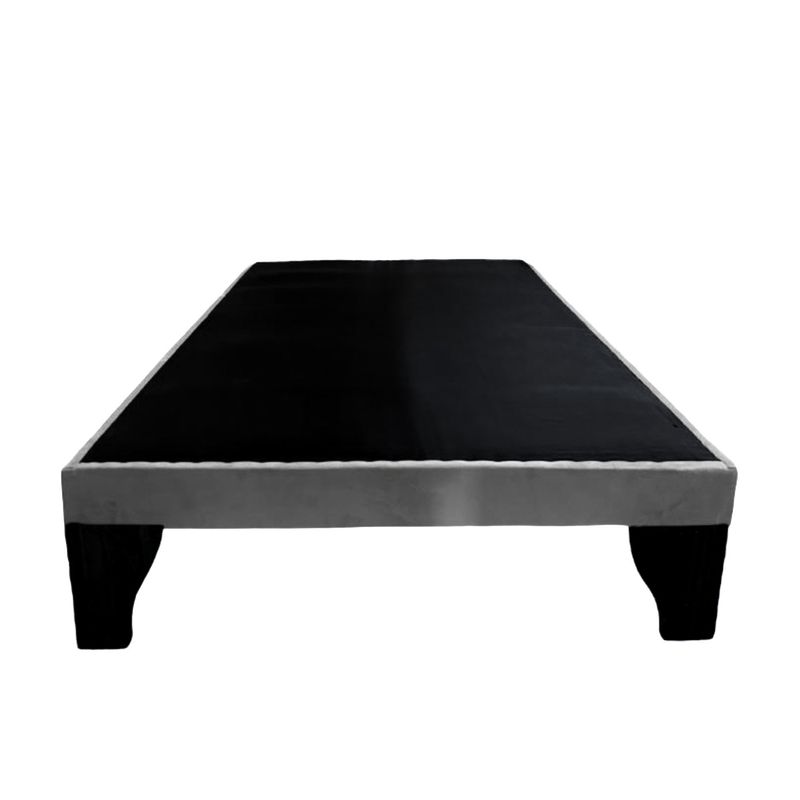 FLOBAL - Base de Cama Europea 1 Plaza 90x190x35cm Gris Perla Flobal