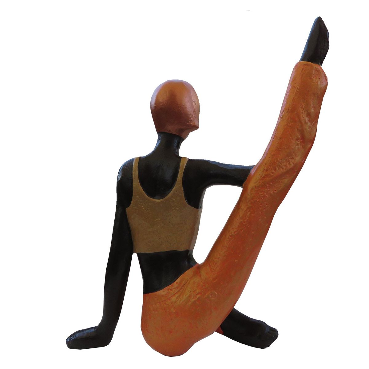 CREA TALLER - Mujer yoga decorativa de cerámica