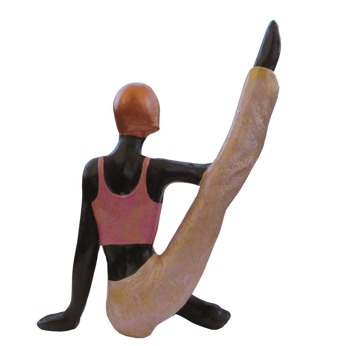 CREA TALLER - Mujer yoga decorativa de cerámica