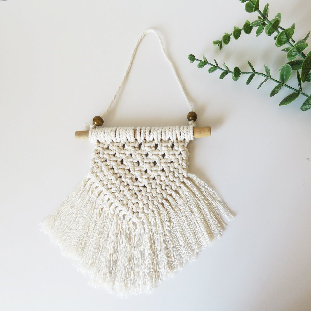 CREA TALLER - Colgante de macramé algodón