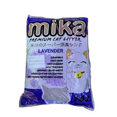 GENERICO - Arena Para Gato Aglutinante Premium Mika Lavanda 10l 8kg