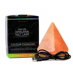 KUANGYE - Lampara Usb Piramide De Sal Del Himalaya