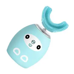 GENERICO - Cepillo Bucal Ultrasonico Infantil Limpiador Dientes Azul