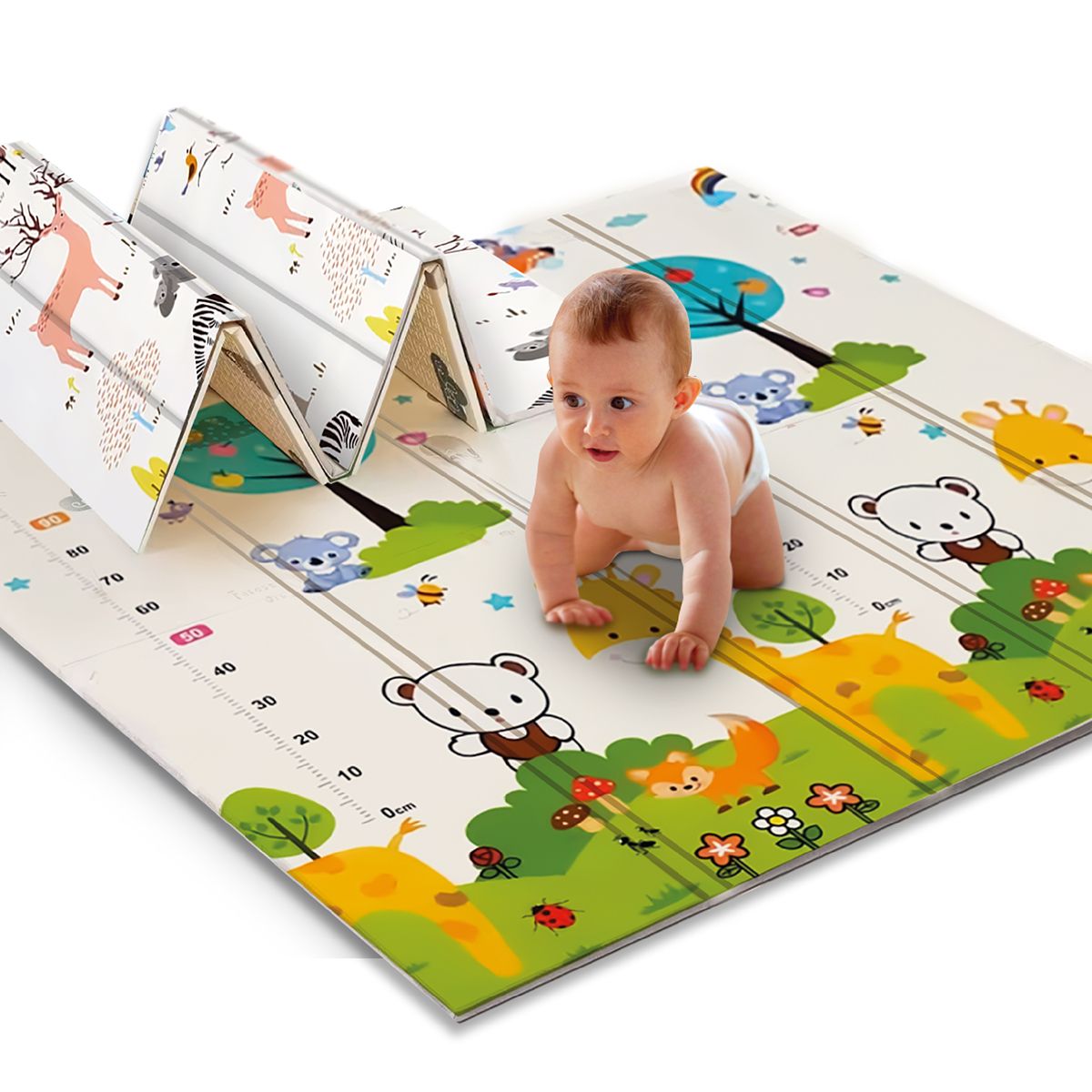 DEBEBE - Alfombra Antigolpes Bebe Plegable Debebe 180x190x1cm