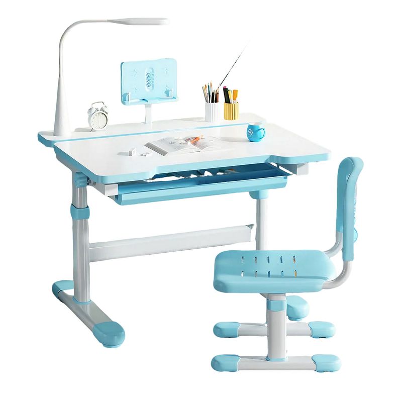 GENERICO - Escritorio De Estudios Reclinable Ajustable Niños Azul