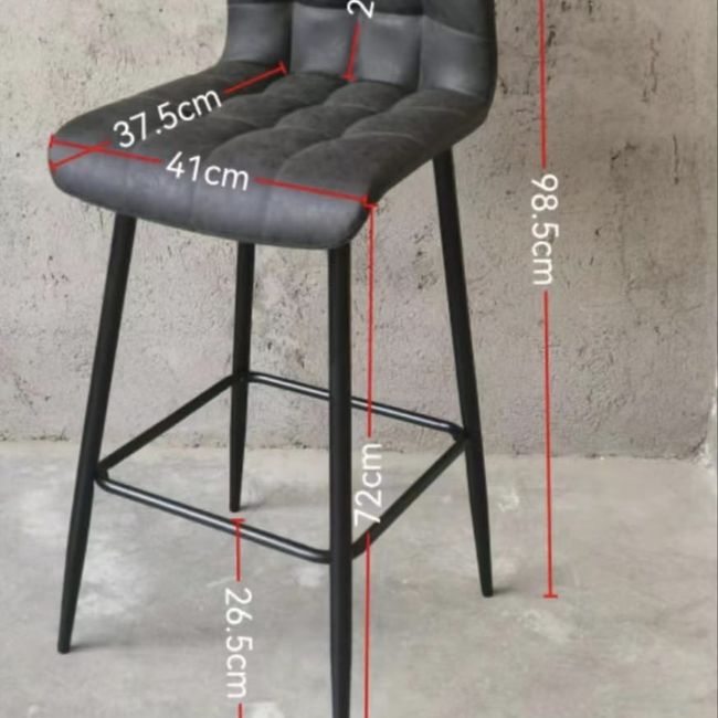 GENERICO - Silla Bar Madrid 63 Gris (1 UNIDAD)