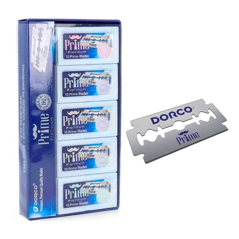 DORCO - Hojillas Dorco Prime Platinum Para Navaja 100 Filos