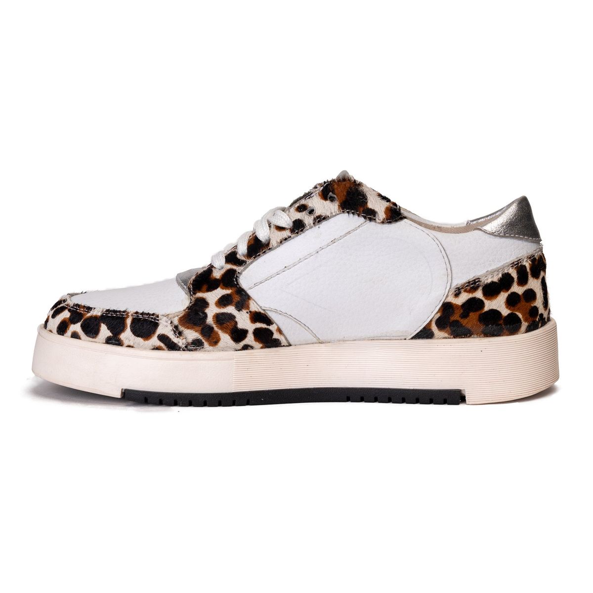 LANDAZURI - Zapatilla Cuero Stella Blanco Print Landazuri