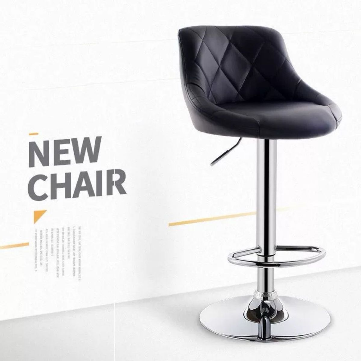 BJ HOGAR - Pack 2 Silla Piso Bar Altura Regulable Taburete BJ S005-